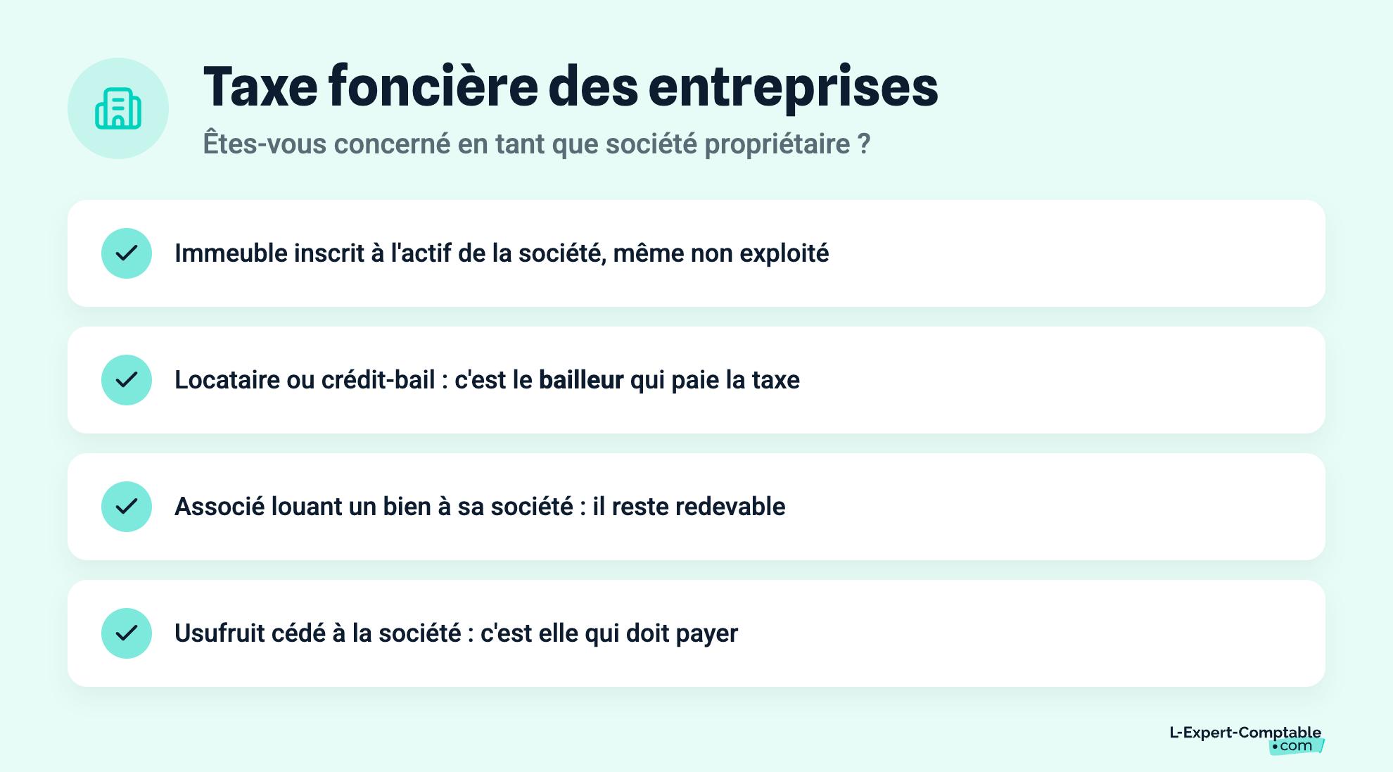 Taxe foncière des entreprises